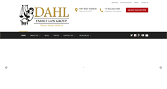 Desktop Screenshot of dahlfamilylaw.com