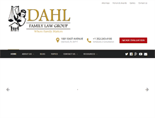 Tablet Screenshot of dahlfamilylaw.com